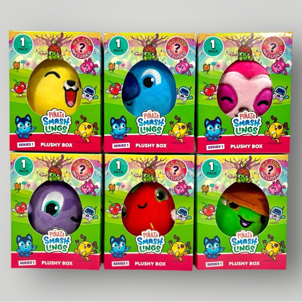Pinata Smashlings Series 1  Plushy Box Complete Set Of 6 New In Box BRAND NEW